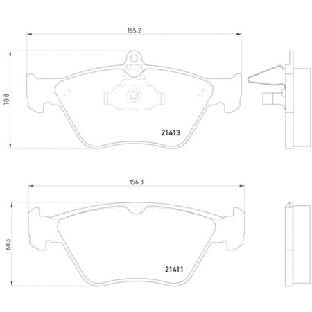 Pagid Brakes Disc Brake Pad, 355007731 355007731